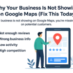 Business not showing on Google Maps illustration with optimization tips