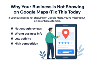 Business not showing on Google Maps illustration with optimization tips