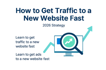 how to get traffic to a new website fast using SEO strategies and growth techniques
