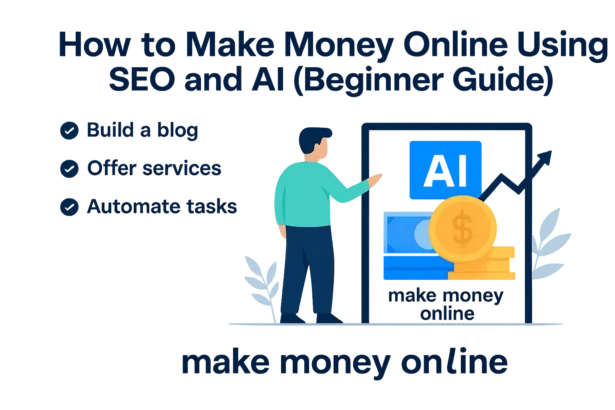 how to make money online using SEO and AI tools for beginners