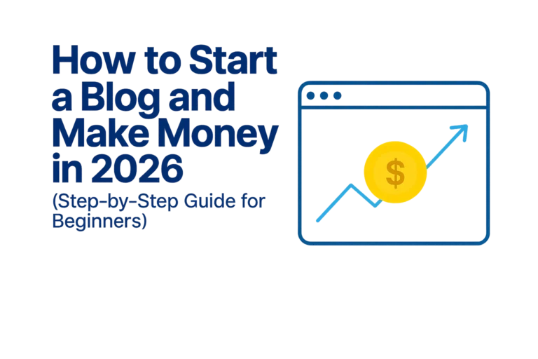 how to start a blog and make money online step by step for beginners