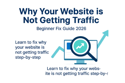 why my website is not getting traffic and how to fix it using SEO strategies 2026